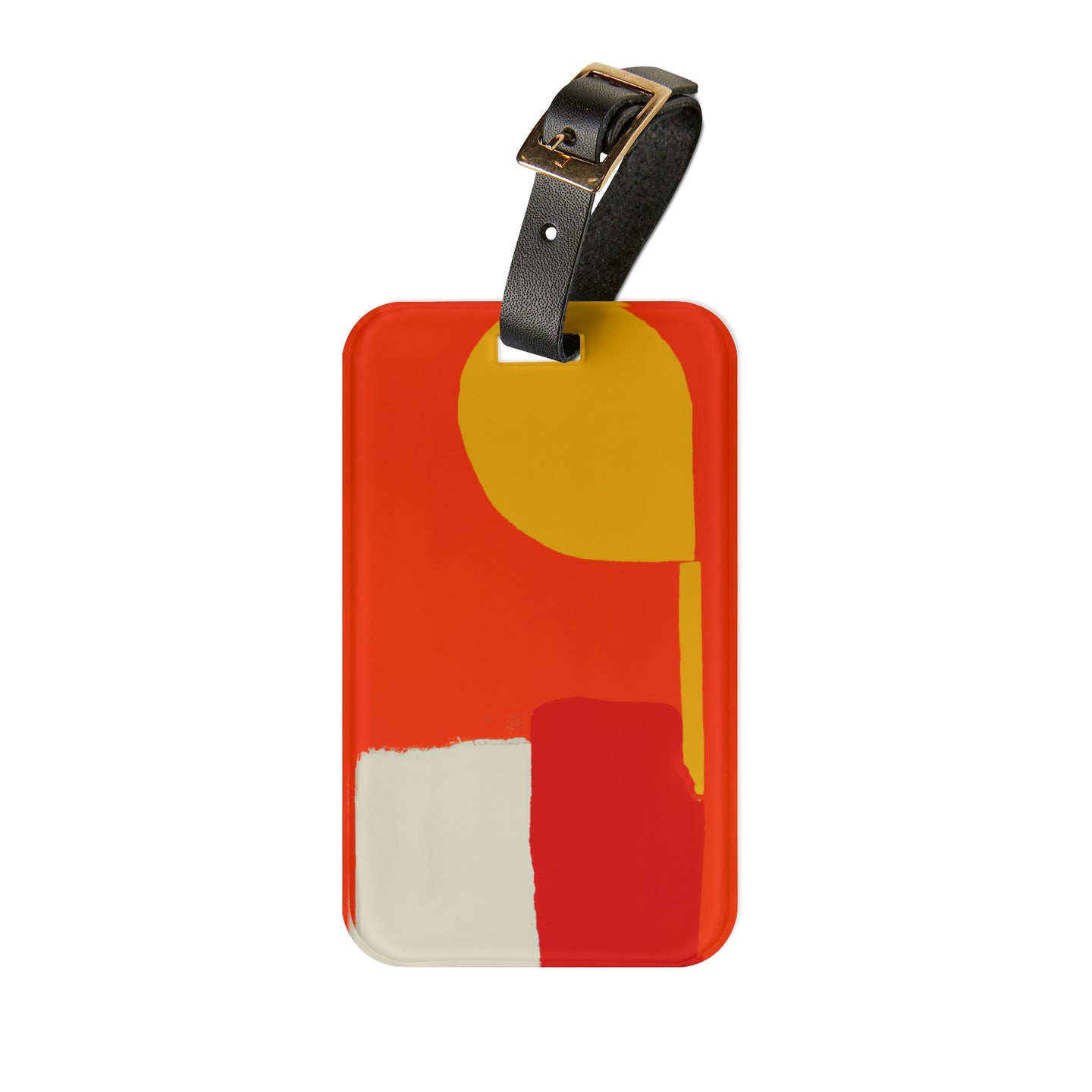Fritha Glasswood - Mid-Century Modern Design Printed on a Custom Luggage Tag