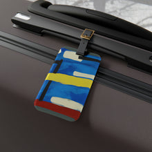Iris Sage - Mid-Century Modern Design Printed on a Custom Luggage Tag