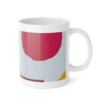 Violet Lourdes - Mid-Century Modern 11 oz. Ceramic Coffee / Tea Mug