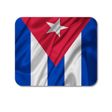 DistinctInk Custom Foam Rubber Mouse Pad - 1/4" Thick - Red White Blue Cuban Flag Cuba