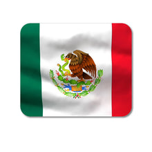DistinctInk Custom Foam Rubber Mouse Pad - 1/4" Thick - Red White Green Mexican Flag Mexico