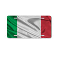 Custom Aluminum Decorative Vanity Front License Plate - Red White Green Italian Flag Italy