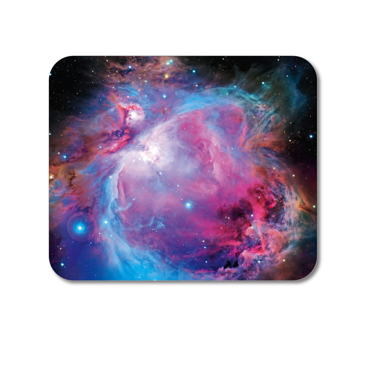 Custom Foam Rubber Mouse Pad - Purple Blue Black Orion Nebula