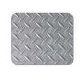 Custom Foam Rubber Mouse Pad - Grey Diamond Plate Steel
