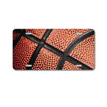 DistinctInk Custom Aluminum Decorative Vanity Front License Plate - Basketball Photo
