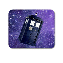 DistinctInk Custom Foam Rubber Mouse Pad - 1/4" Thick - TARDIS Floating in Space