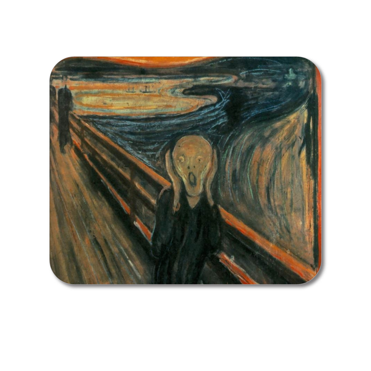 Custom Foam Rubber Mouse Pad - Edvard Munch The Scream