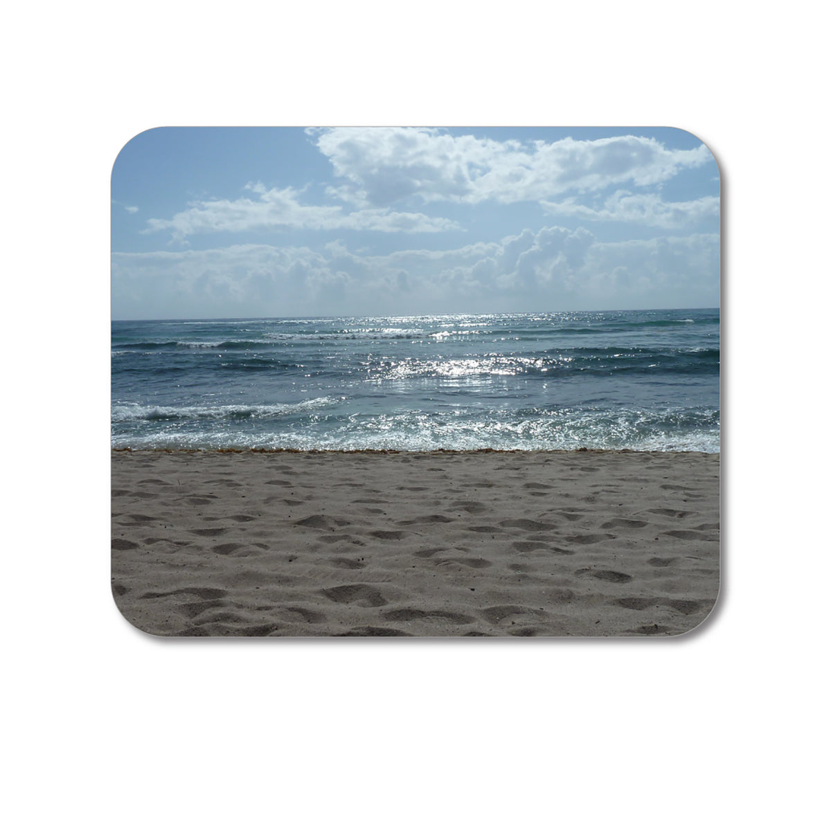 Custom Foam Rubber Mouse Pad - Ocean Horizon Akumal Mexico