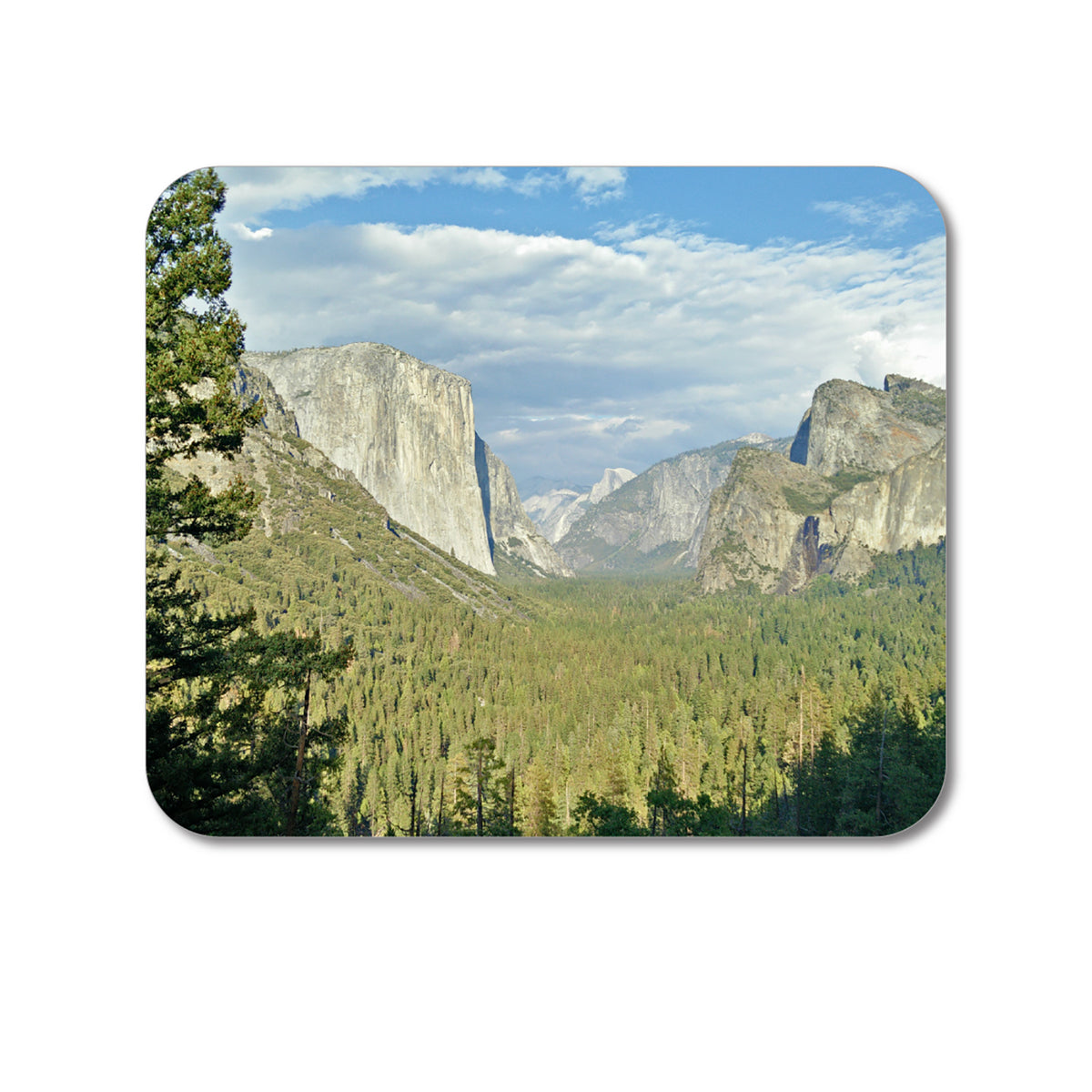 Custom Foam Rubber Mouse Pad - Yosemite Tunnel View