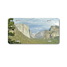 DistinctInk Custom Aluminum Decorative Vanity Front License Plate - Yosemite Tunnel View