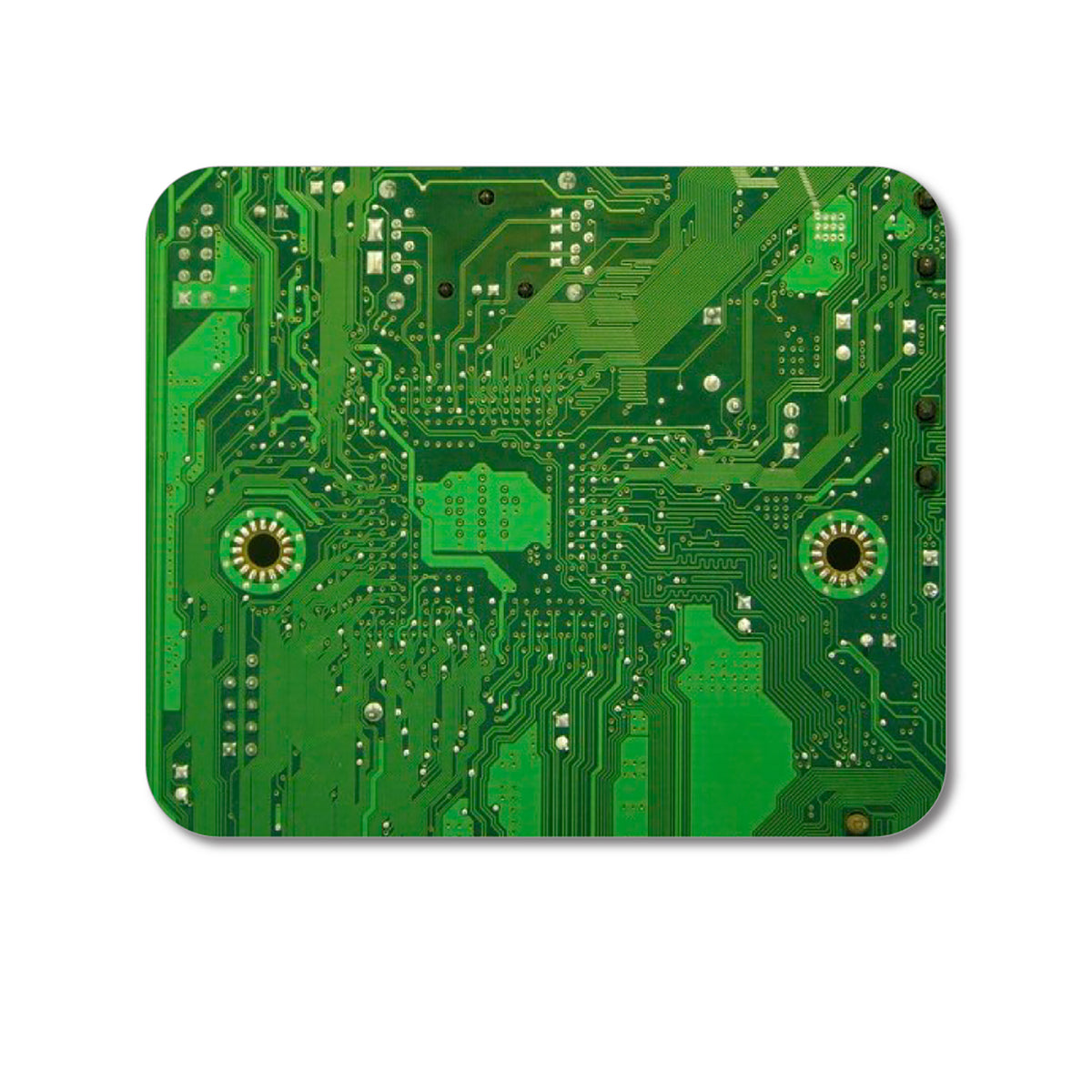 Custom Foam Rubber Mouse Pad - Green Circuit Board