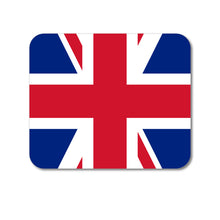DistinctInk Custom Foam Rubber Mouse Pad - 1/4" Thick - Red White Blue British Flag UK