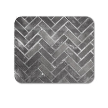DistinctInk Custom Foam Rubber Mouse Pad - 1/4" Thick - Herringbone Brick Floor