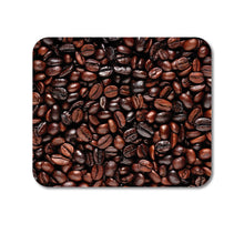 DistinctInk Custom Foam Rubber Mouse Pad - 1/4" Thick - Dark Brown Coffee Beans