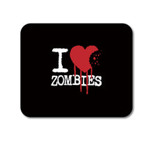 DistinctInk Custom Foam Rubber Mouse Pad - 1/4" Thick - I Heart Zombies