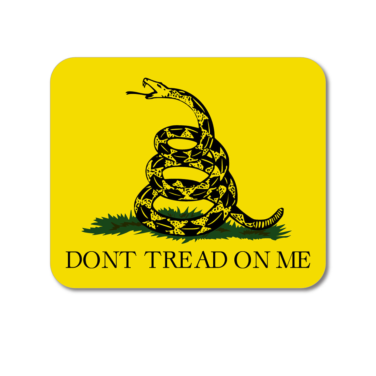 Custom Foam Rubber Mouse Pad - Don't Tread On Me - Gadsden Flag