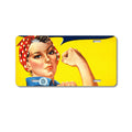 Custom Aluminum Decorative Vanity Front License Plate - Rosie the Riveter