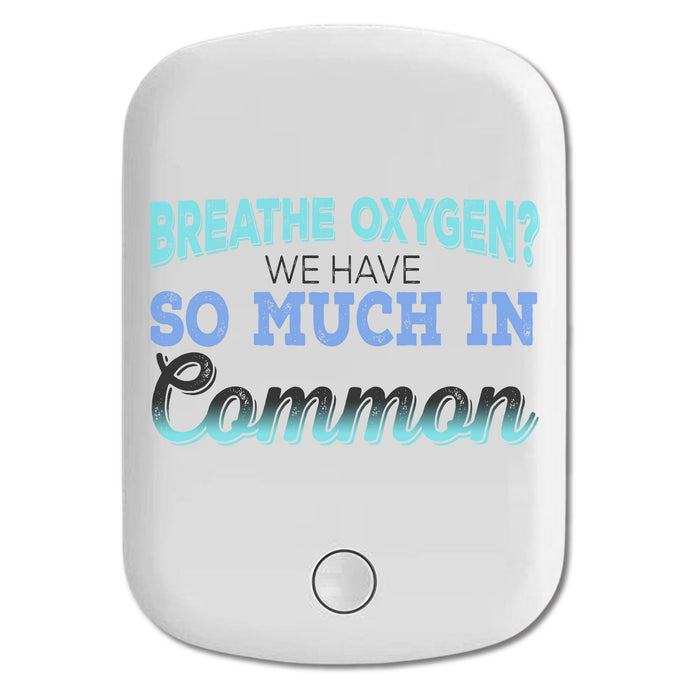 DistinctInk Magnetic Battery Pack, Wireless Portable Charger with USB-C Cable, Compatible with MagSafe iPhone 14 / 13 / 12 Series - Breathe Oxygen? We Have So Much In Common