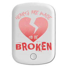 DistinctInk Magnetic Battery Pack, Wireless Portable Charger with USB-C Cable, Compatible with MagSafe iPhone 14 / 13 / 12 Series - Hearts Are Made To Be Broken