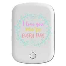 DistinctInk Magnetic Battery Pack, Wireless Portable Charger with USB-C Cable, Compatible with MagSafe iPhone 14 / 13 / 12 Series - I Love You More Everyday