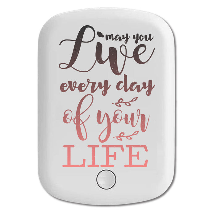 DistinctInk Magnetic Battery Pack, Wireless Portable Charger with USB-C Cable, Compatible with MagSafe iPhone 14 / 13 / 12 Series - Live Everyday Of Your Life