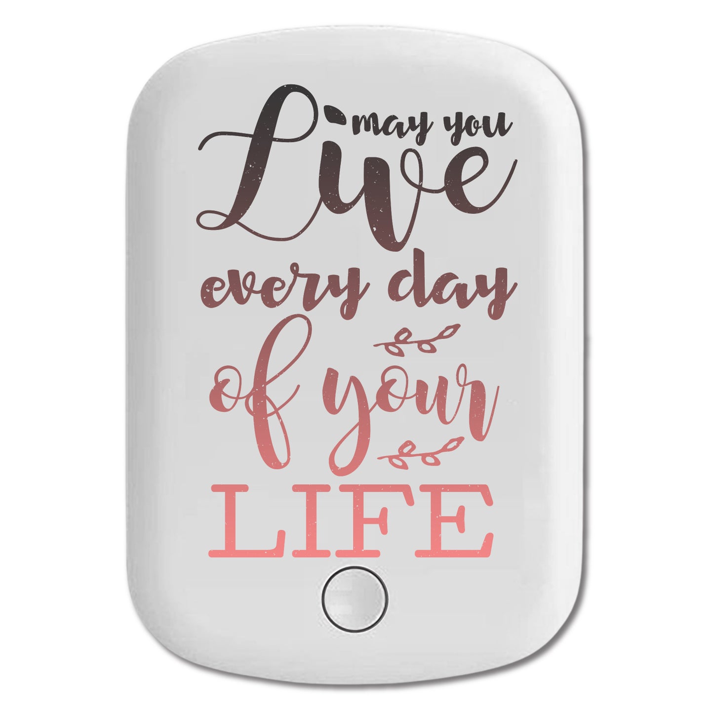 DistinctInk Magnetic Battery Pack, Wireless Portable Charger with USB-C Cable, Compatible with MagSafe iPhone 14 / 13 / 12 Series - Live Everyday Of Your Life