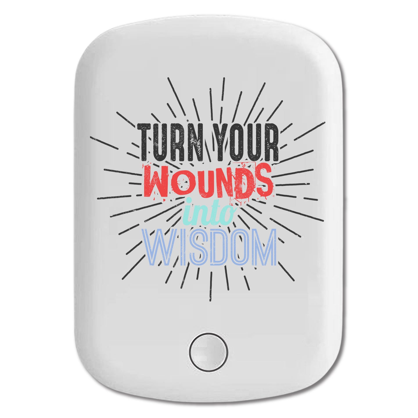 DistinctInk Magnetic Battery Pack, Wireless Portable Charger with USB-C Cable, Compatible with MagSafe iPhone 14 / 13 / 12 Series - Turn Wounds Into Wisdom