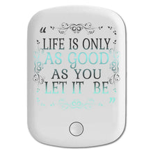 DistinctInk Magnetic Battery Pack, Wireless Portable Charger with USB-C Cable, Compatible with MagSafe iPhone 14 / 13 / 12 Series - Life As Good As You Let It Be