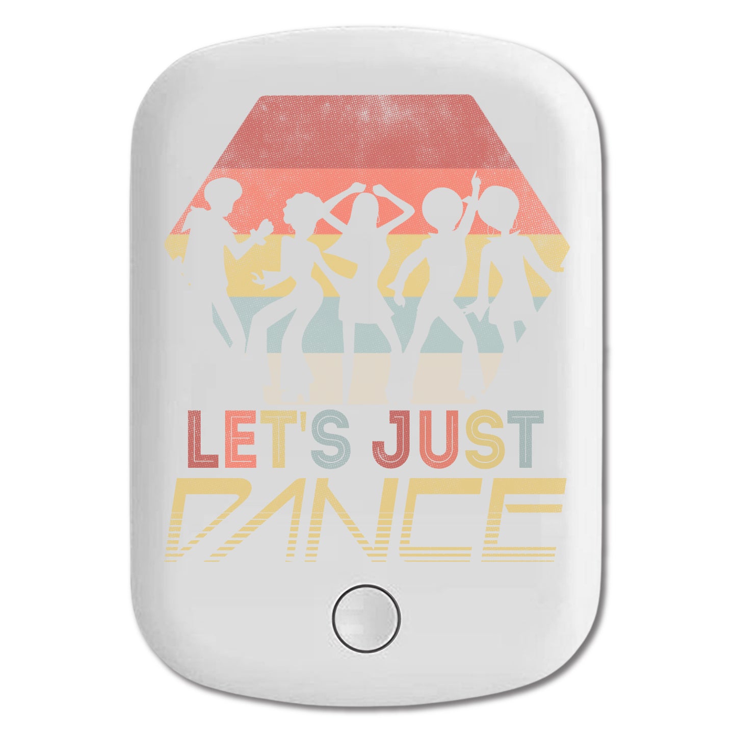 DistinctInk Magnetic Battery Pack, Wireless Portable Charger with USB-C Cable, Compatible with MagSafe iPhone 14 / 13 / 12 Series - Let's Just Dance