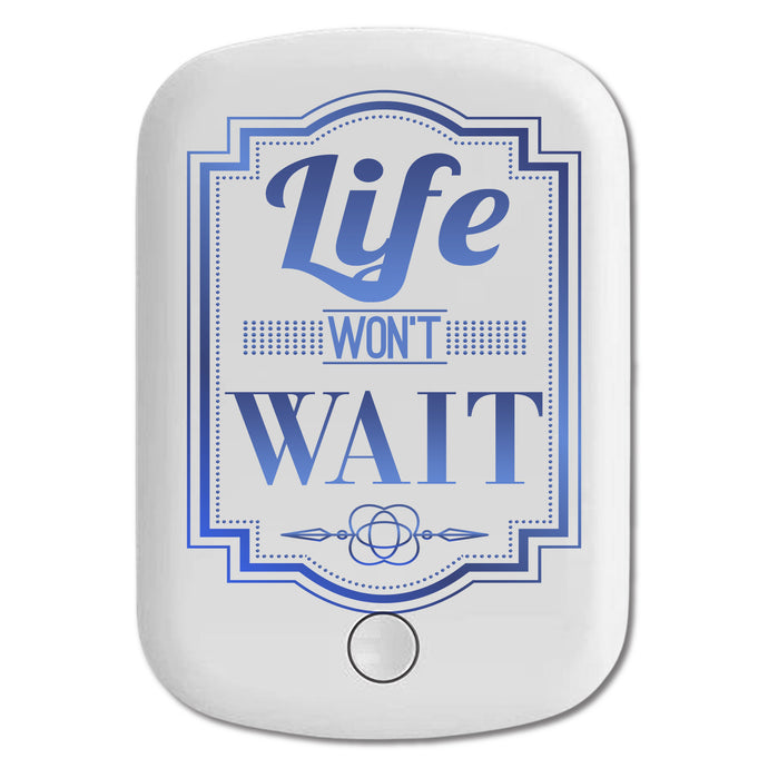 DistinctInk Magnetic Battery Pack, Wireless Portable Charger with USB-C Cable, Compatible with MagSafe iPhone 14 / 13 / 12 Series - Life Won't Wait