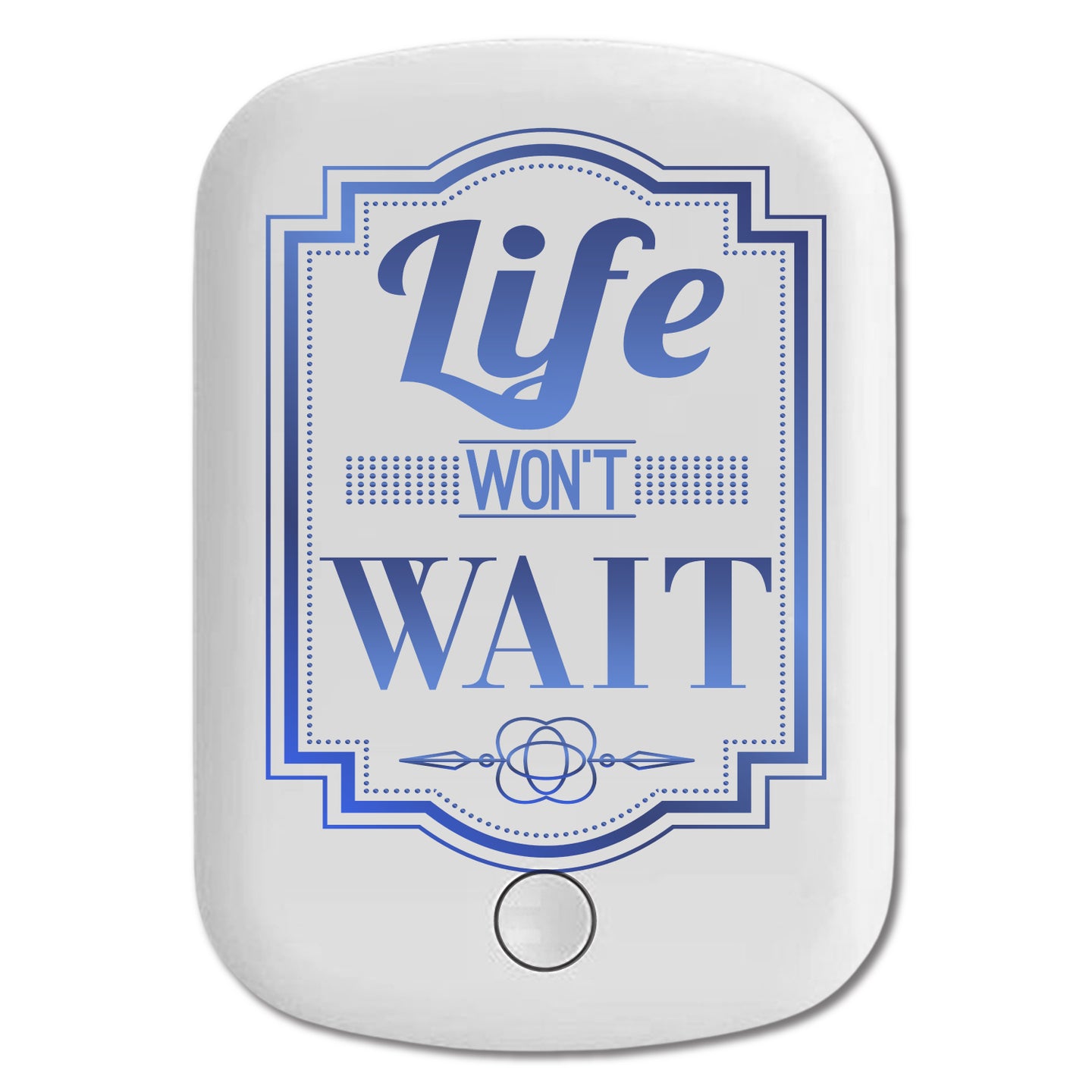 DistinctInk Magnetic Battery Pack, Wireless Portable Charger with USB-C Cable, Compatible with MagSafe iPhone 14 / 13 / 12 Series - Life Won't Wait