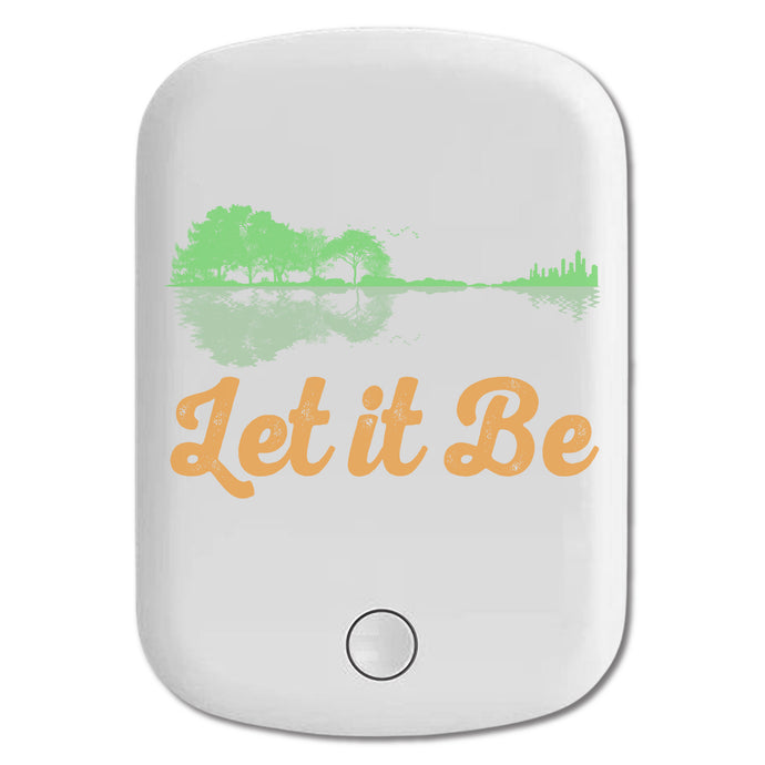 DistinctInk Magnetic Battery Pack, Wireless Portable Charger with USB-C Cable, Compatible with MagSafe iPhone 14 / 13 / 12 Series - Let It Be - Trees Guitar