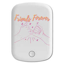 DistinctInk Magnetic Battery Pack, Wireless Portable Charger with USB-C Cable, Compatible with MagSafe iPhone 14 / 13 / 12 Series - Friends Forever