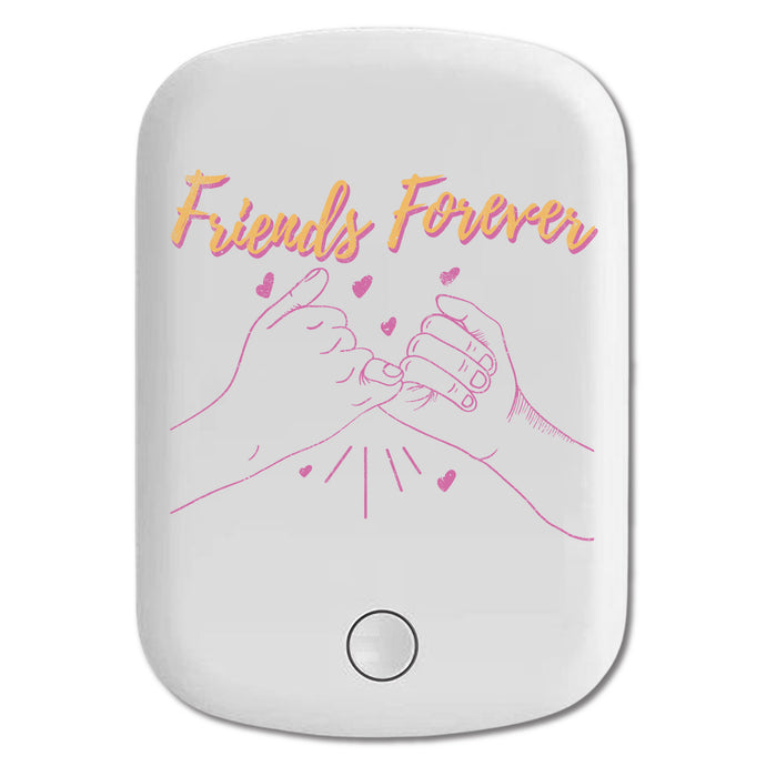 DistinctInk Magnetic Battery Pack, Wireless Portable Charger with USB-C Cable, Compatible with MagSafe iPhone 14 / 13 / 12 Series - Friends Forever