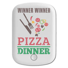 DistinctInk Magnetic Battery Pack, Wireless Portable Charger with USB-C Cable, Compatible with MagSafe iPhone 14 / 13 / 12 Series - Winner Pizza Dinner