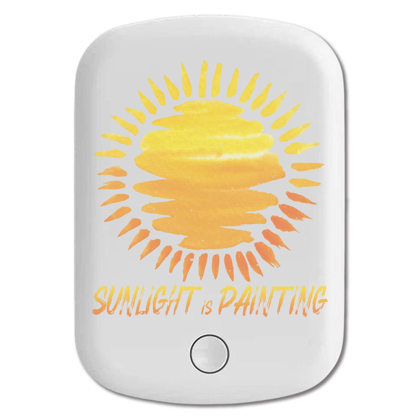 DistinctInk Magnetic Battery Pack, Wireless Portable Charger with USB-C Cable, Compatible with MagSafe iPhone 14 / 13 / 12 Series - Sunlight Is Painting