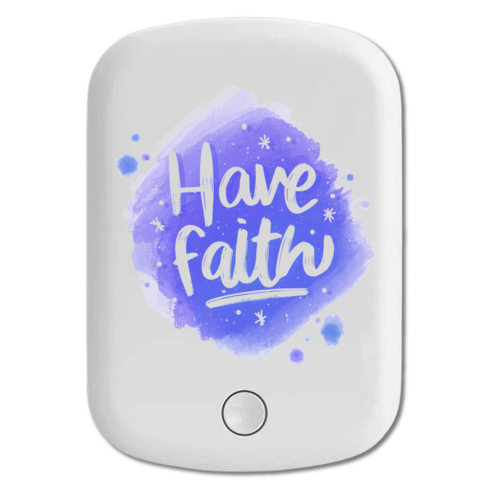 DistinctInk Magnetic Battery Pack, Wireless Portable Charger with USB-C Cable, Compatible with MagSafe iPhone 14 / 13 / 12 Series - Have Faith