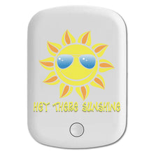 DistinctInk Magnetic Battery Pack, Wireless Portable Charger with USB-C Cable, Compatible with MagSafe iPhone 14 / 13 / 12 Series - Hey There Sunshine
