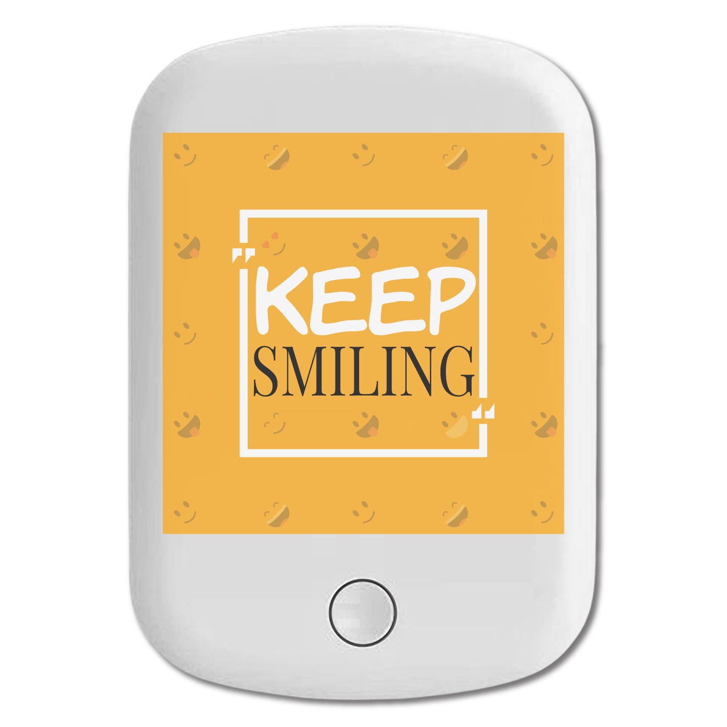 DistinctInk Magnetic Battery Pack, Wireless Portable Charger with USB-C Cable, Compatible with MagSafe iPhone 14 / 13 / 12 Series - Keep Smiling