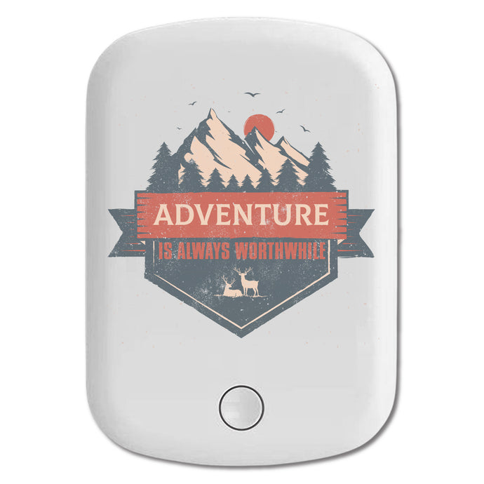 DistinctInk Magnetic Battery Pack, Wireless Portable Charger with USB-C Cable, Compatible with MagSafe iPhone 14 / 13 / 12 Series - Adventure Always Worthwhile