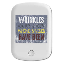DistinctInk Magnetic Battery Pack, Wireless Portable Charger with USB-C Cable, Compatible with MagSafe iPhone 14 / 13 / 12 Series - Wrinkles Show Smiles Have Been