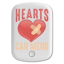 DistinctInk Magnetic Battery Pack, Wireless Portable Charger with USB-C Cable, Compatible with MagSafe iPhone 14 / 13 / 12 Series - Hearts Can Mend