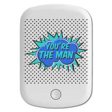 DistinctInk Magnetic Battery Pack, Wireless Portable Charger with USB-C Cable, Compatible with MagSafe iPhone 14 / 13 / 12 Series - You're The Man