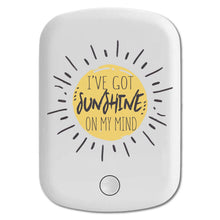 DistinctInk Magnetic Battery Pack, Wireless Portable Charger with USB-C Cable, Compatible with MagSafe iPhone 14 / 13 / 12 Series - Got Sunshine On My Mind