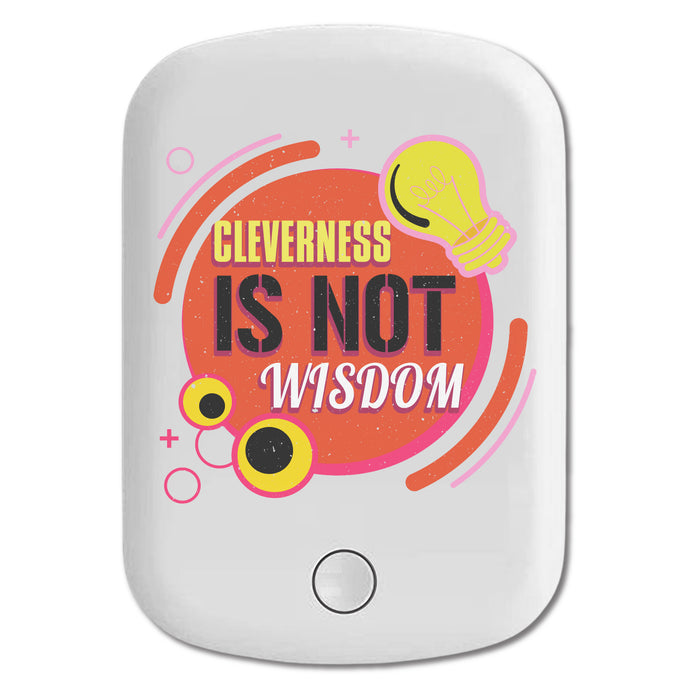 DistinctInk Magnetic Battery Pack, Wireless Portable Charger with USB-C Cable, Compatible with MagSafe iPhone 14 / 13 / 12 Series - Cleverness Is Not Wisdom