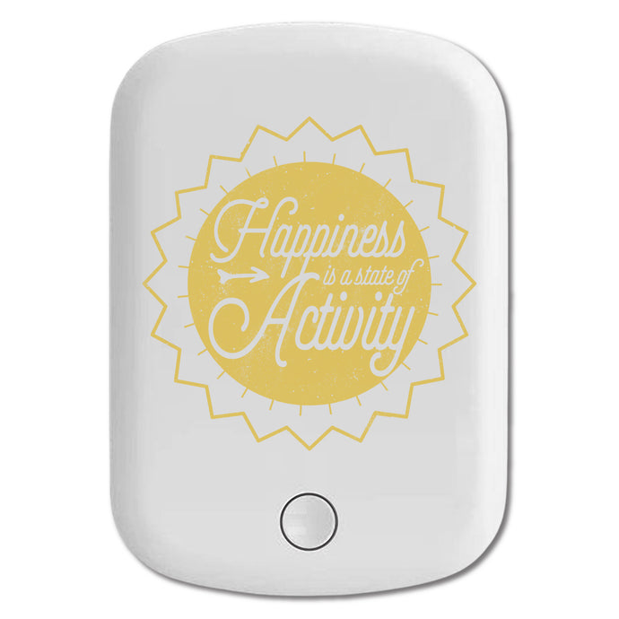 DistinctInk Magnetic Battery Pack, Wireless Portable Charger with USB-C Cable, Compatible with MagSafe iPhone 14 / 13 / 12 Series - Happiness State Of Activity