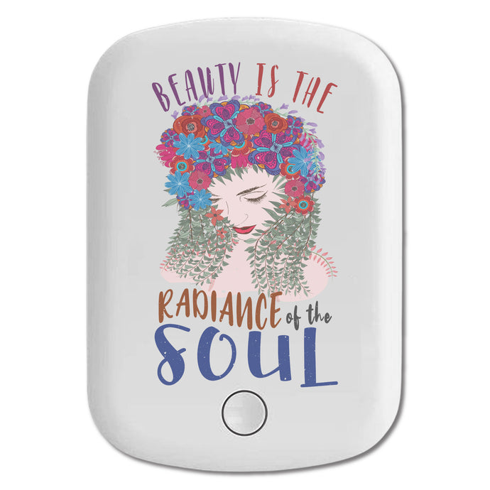 DistinctInk Magnetic Battery Pack, Wireless Portable Charger with USB-C Cable, Compatible with MagSafe iPhone 14 / 13 / 12 Series - Beauty Radiance Of Soul