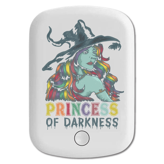 DistinctInk Magnetic Battery Pack, Wireless Portable Charger with USB-C Cable, Compatible with MagSafe iPhone 14 / 13 / 12 Series - Princess Of Darkness