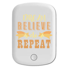 DistinctInk Magnetic Battery Pack, Wireless Portable Charger with USB-C Cable, Compatible with MagSafe iPhone 14 / 13 / 12 Series - Dream Believe Do Repeat