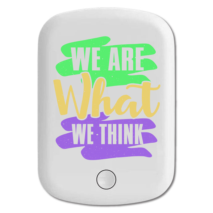 DistinctInk Magnetic Battery Pack, Wireless Portable Charger with USB-C Cable, Compatible with MagSafe iPhone 14 / 13 / 12 Series - We Are What We Think